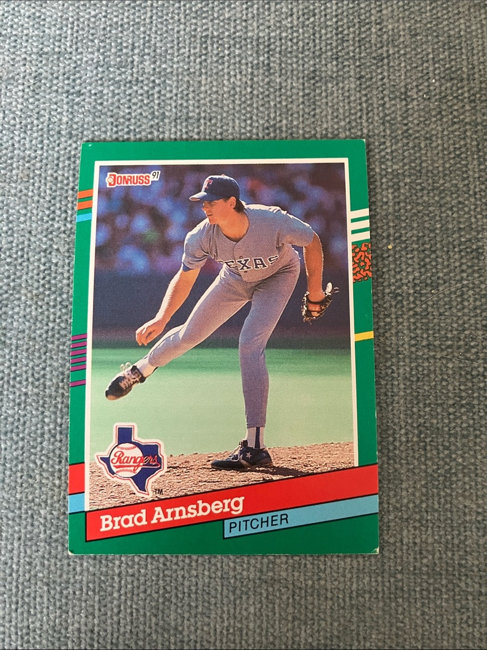 1991 Donruss Texas Rangers Baseball Card Trading Card
